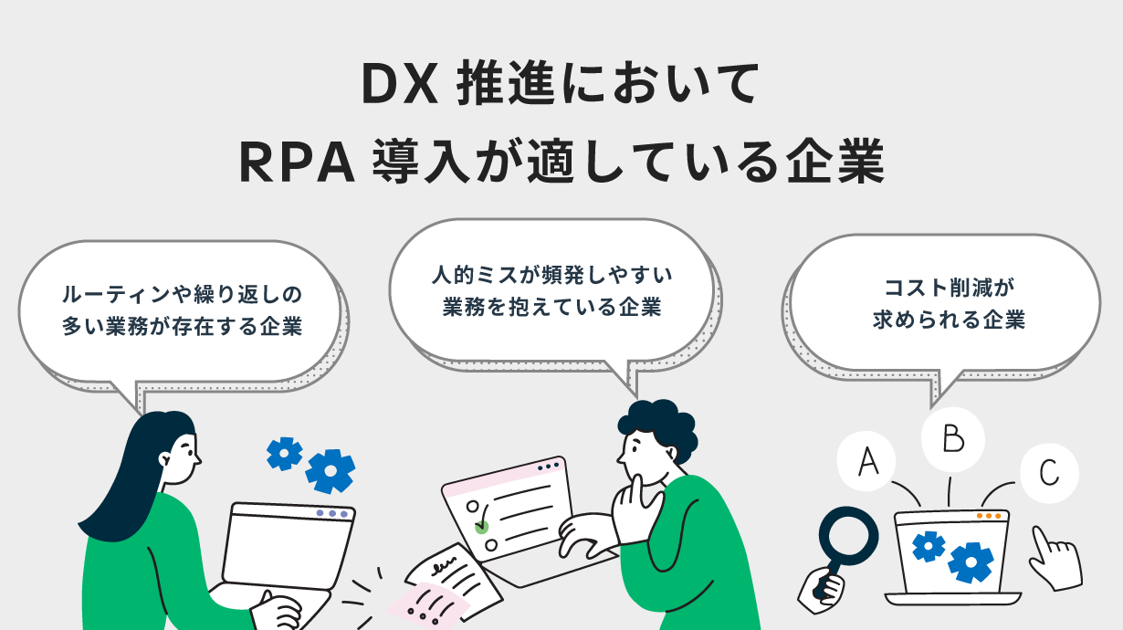 DX推進においてRPA導入が適している企業を解説