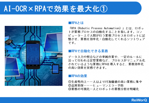 AI-OCRxRPAで効果を最大化1